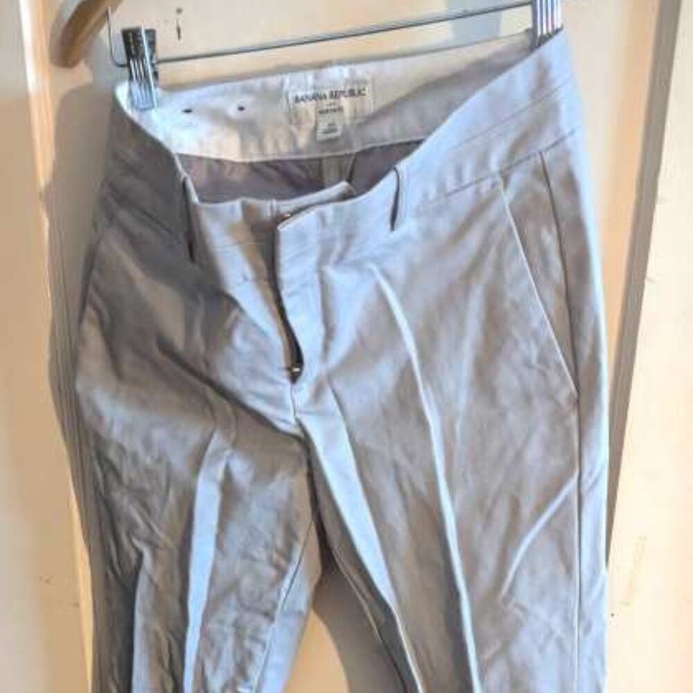 Banana Republic Martin Fit Pants Grey Size 4 Regular